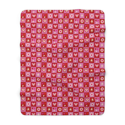 Valentine Toss Fleece Blanket