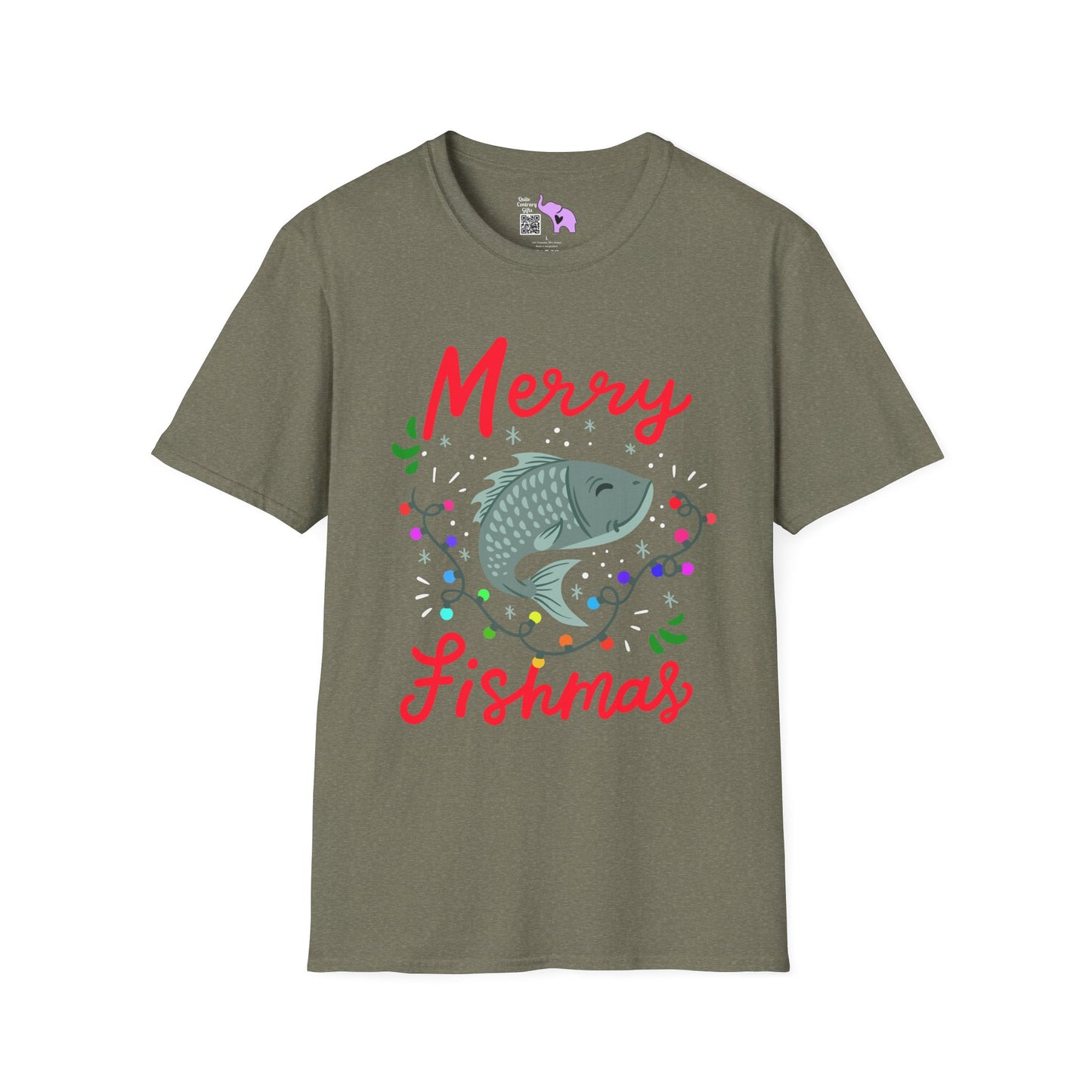 Merry Fishmas (Fish) Adult T-shirt