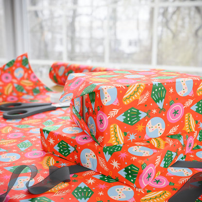 Yuletide Baubles Wrapping Paper