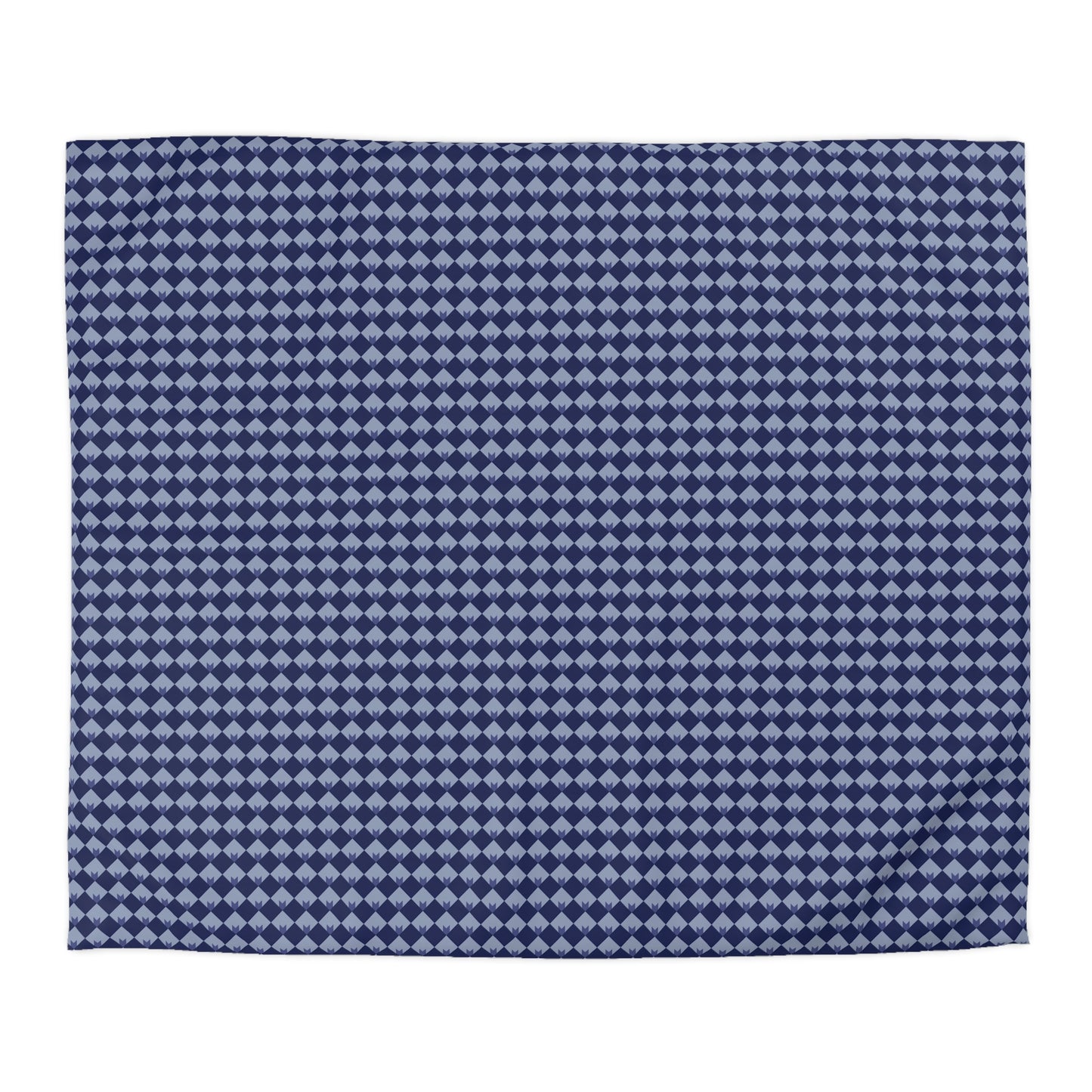 Diamond Bloom-Navy & Periwinkle Duvet Bedding Set