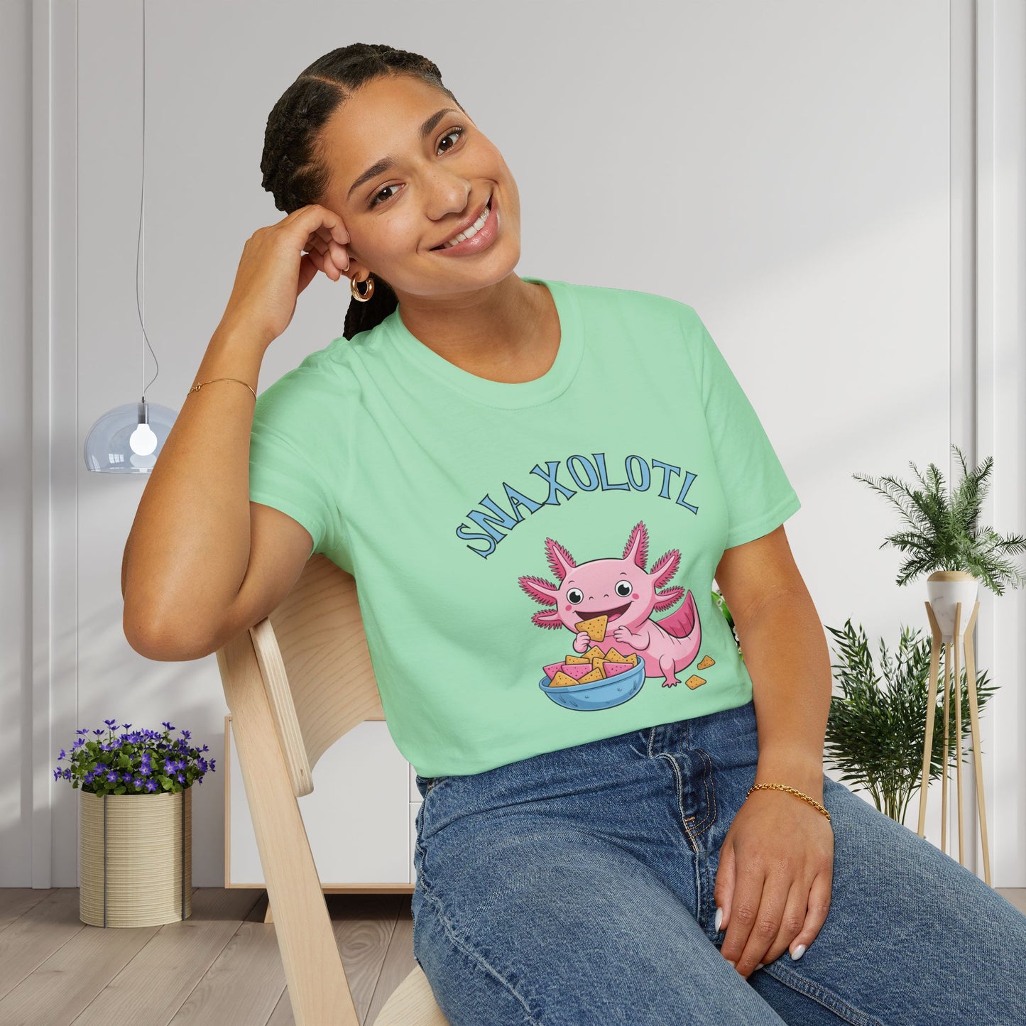 Snaxolotl Adult T-shirt
