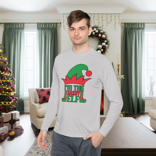 I'm The Sassy Elf Adult Long Sleeve Tee