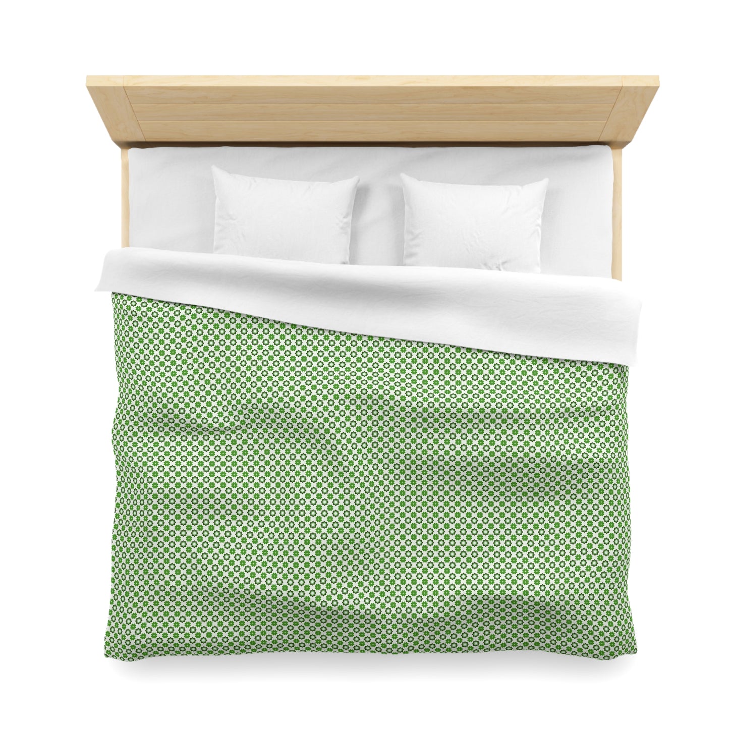 Emerald Star Garden Microfiber Duvet Cover