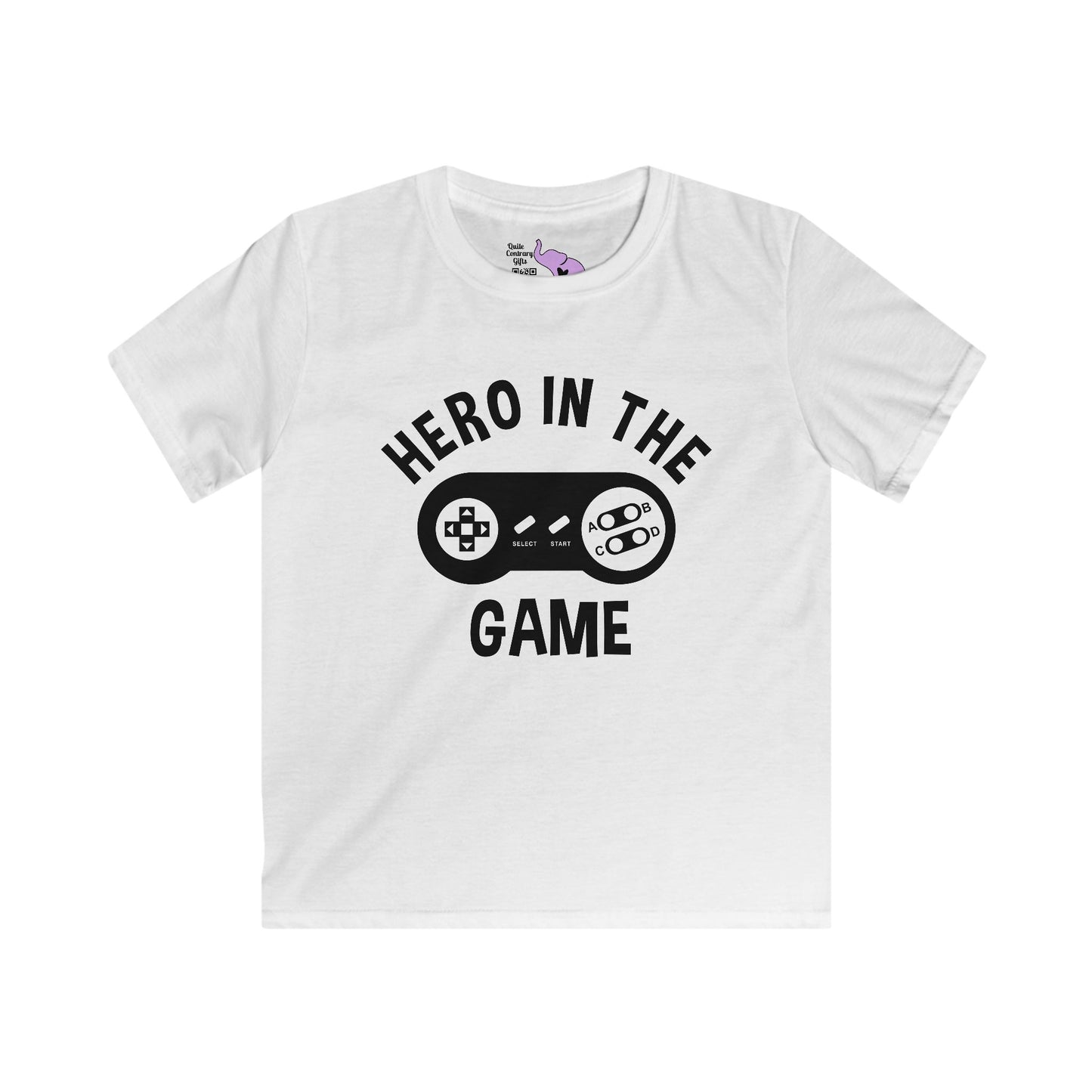 Hero In The Game Youth Softstyle Tee