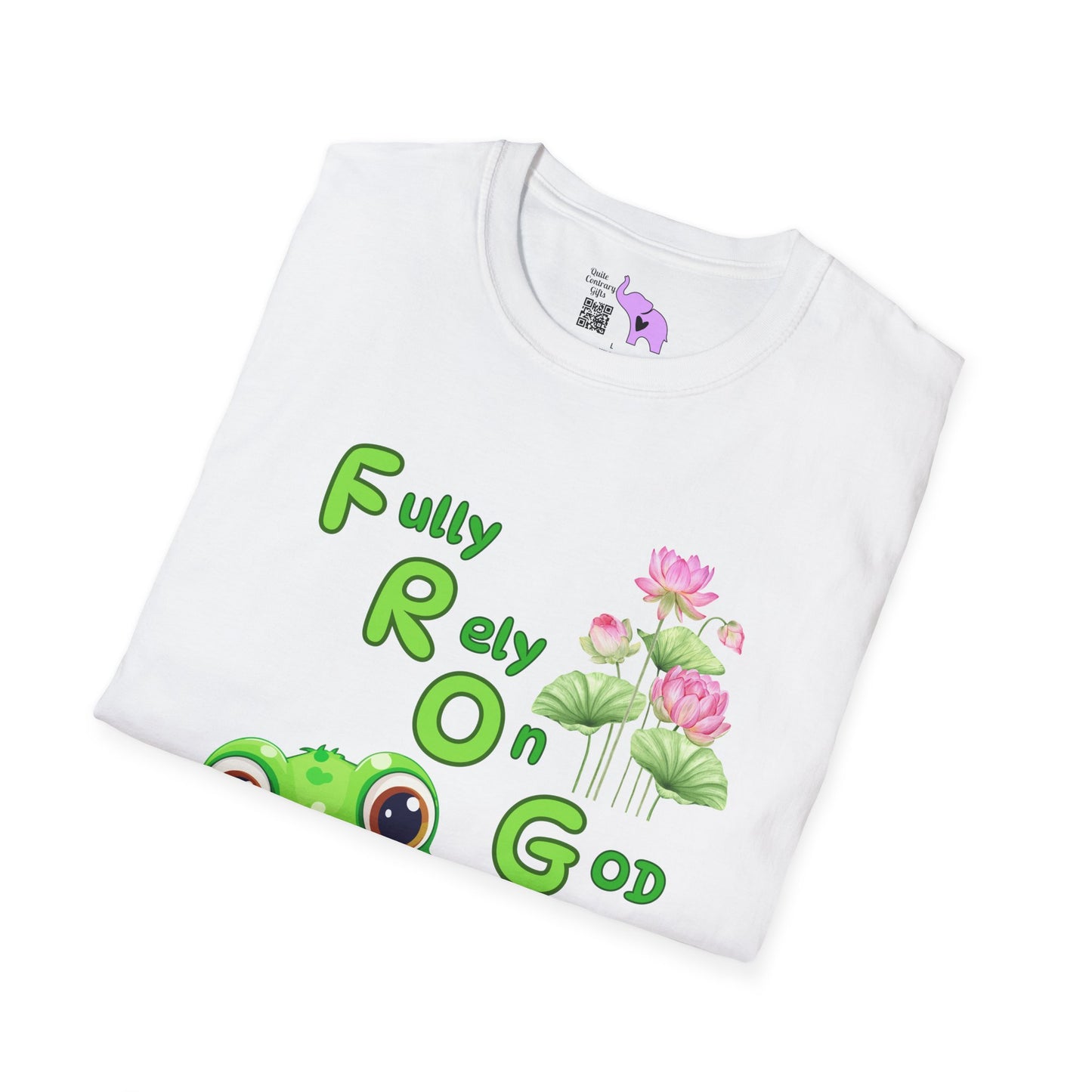 Fully Rely On God Frog Meaning Adult T-shirt