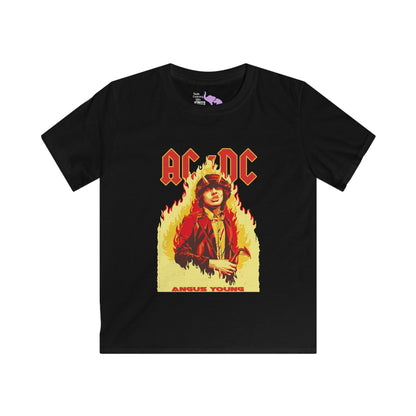 AC/DC Angus Young Kids Softstyle Tee