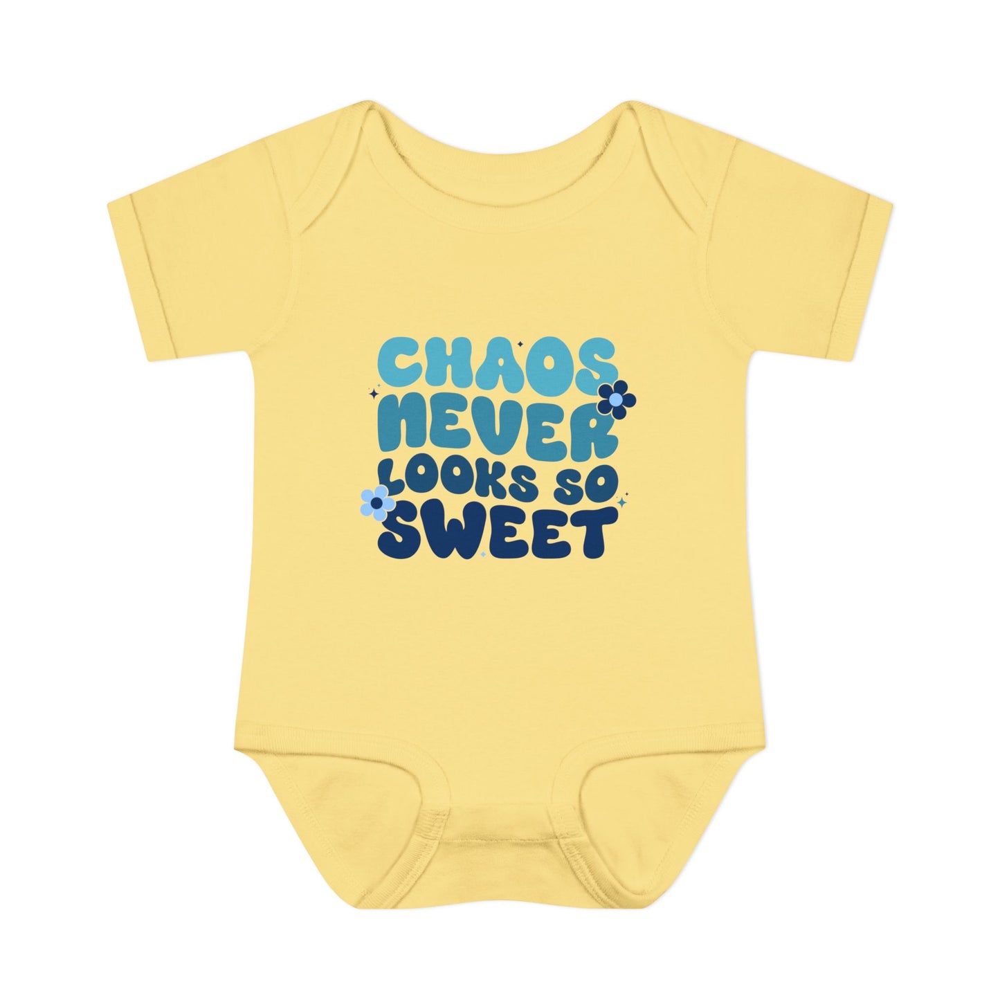 Chaos Never Looked So Sweet Infant Baby Rib Bodysuit