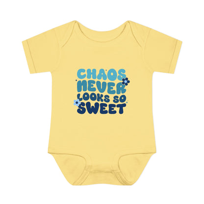 Chaos Never Looked So Sweet Infant Baby Rib Bodysuit