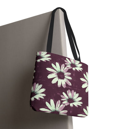 Purple Tide Petals Canvas Tote Bag