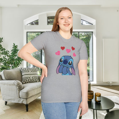 Stitch in Love Adult Unisex Tshirt