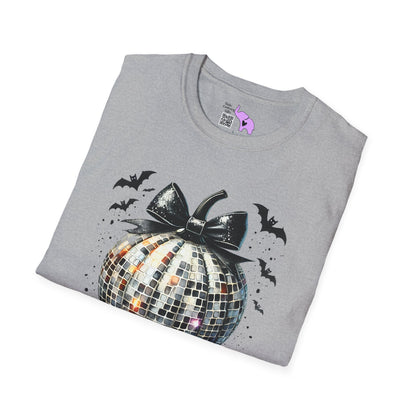 Silver Disco Pumpkin Adult T-shirt