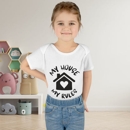 My House My Rules Infant Baby Rib Bodysuit