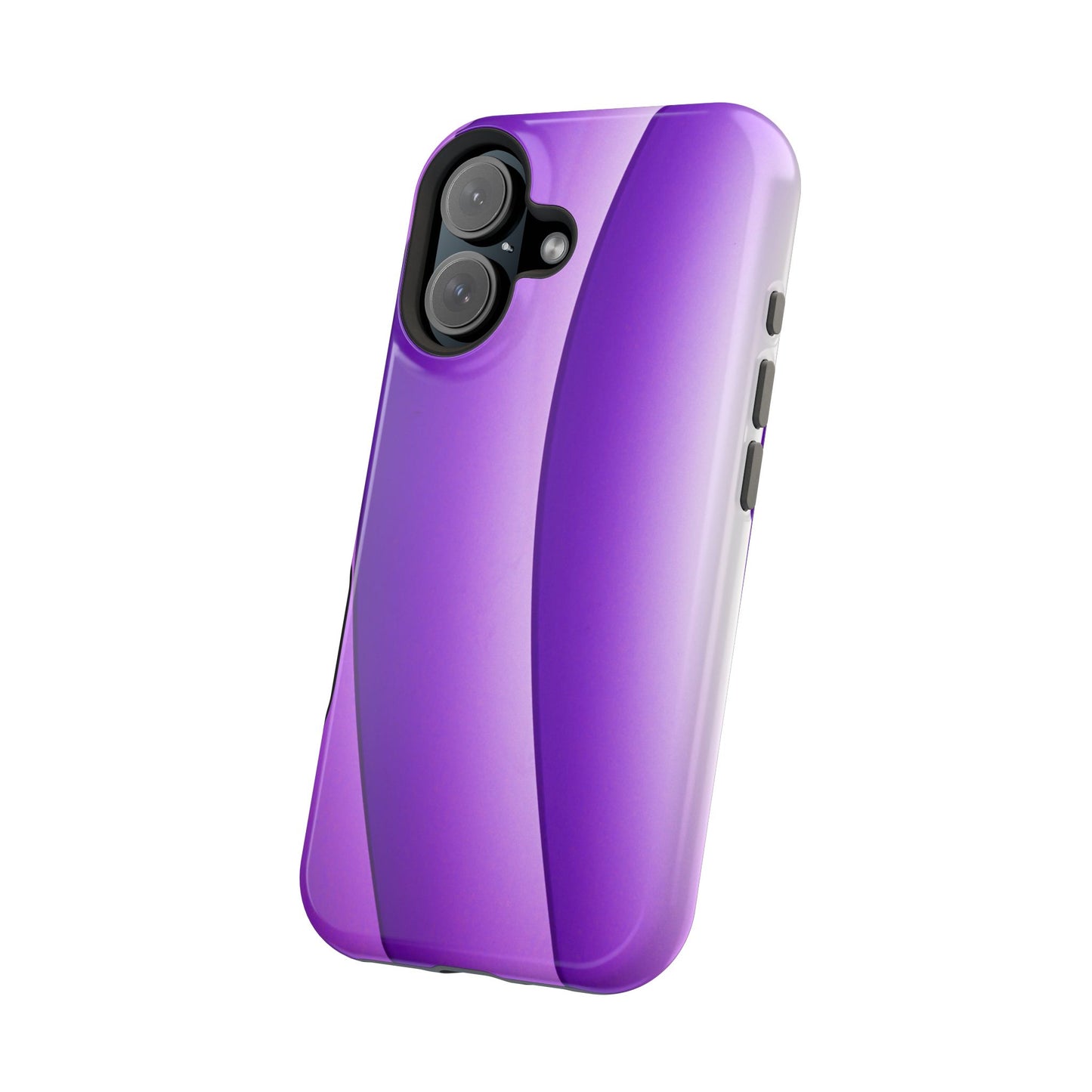 Purple Gradient Stripes MagSafe® Compatible Tough Case for iPhone
