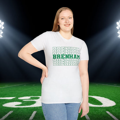 Brenham (Stacked) Adult T-shirt