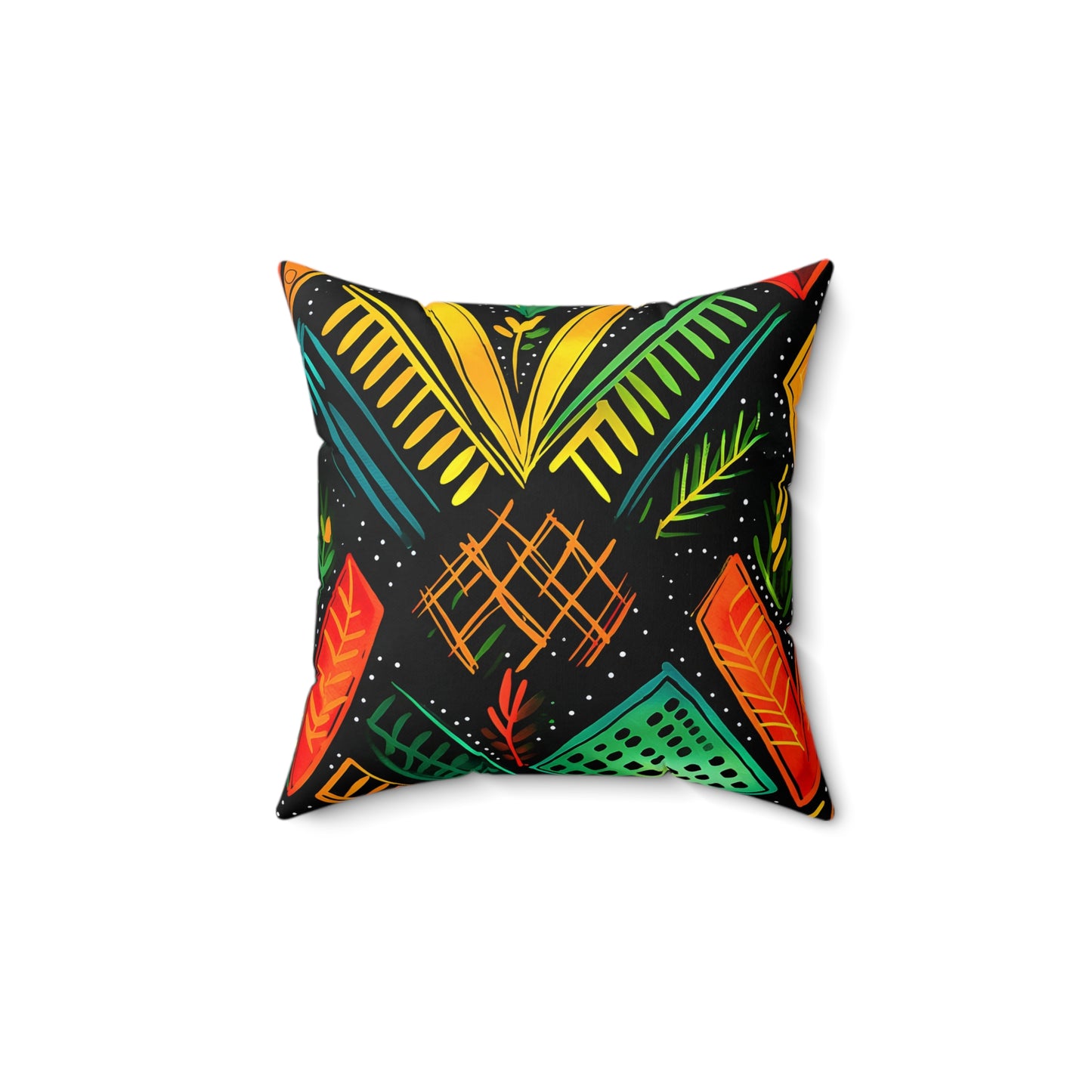 Kujichagulia Waves Throw Pillow