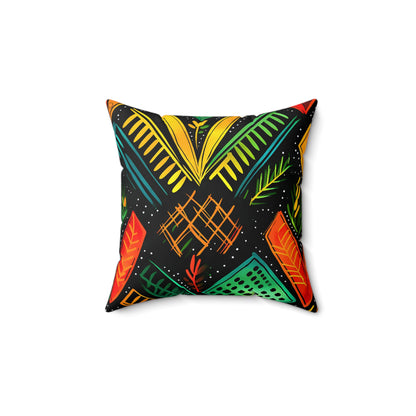 Kujichagulia Waves Throw Pillow