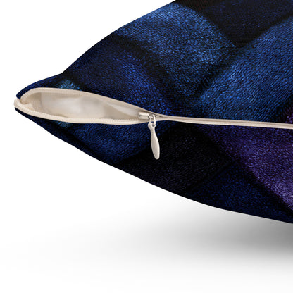 Velvet Angles Print Throw Pillow