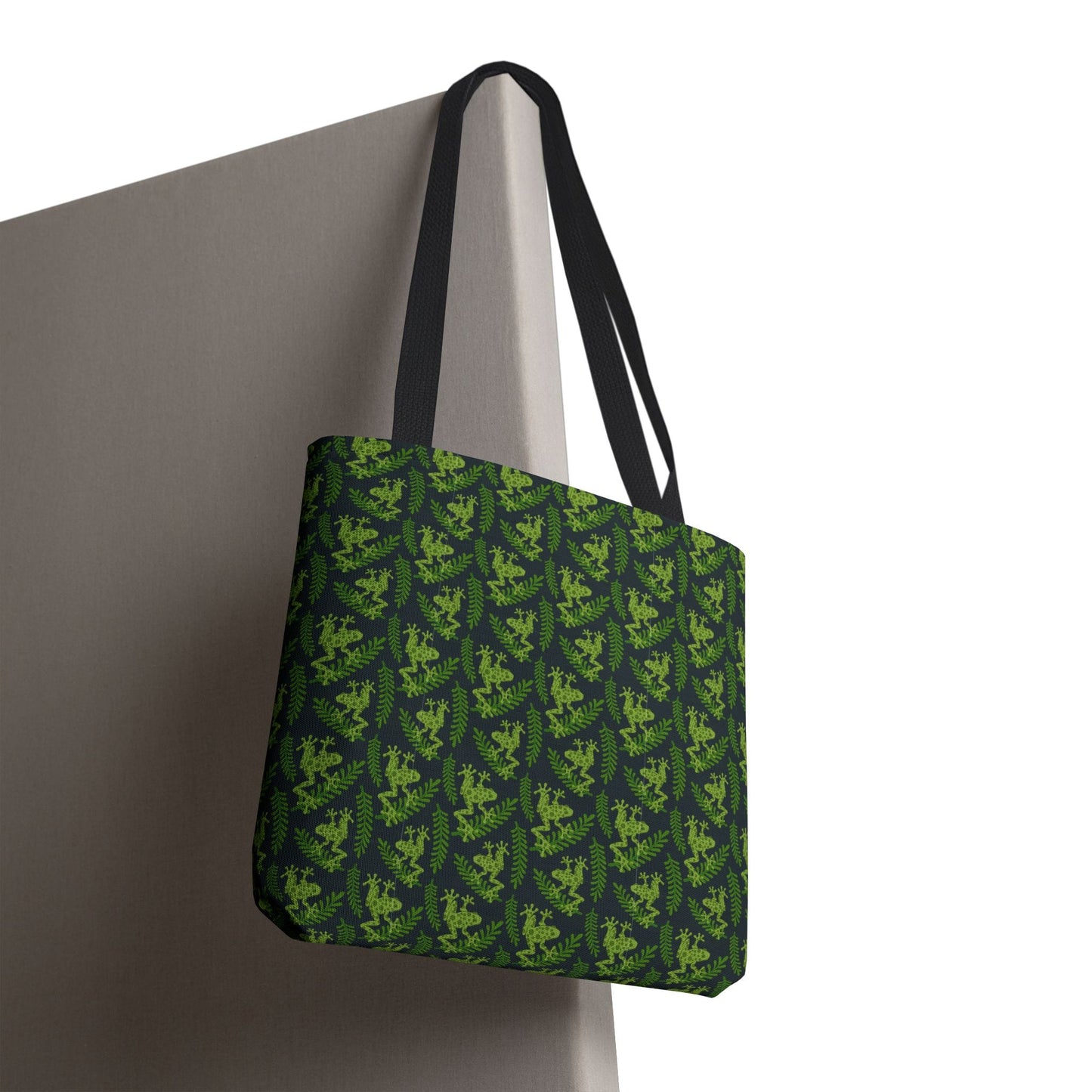 Emerald Canopy Frogs Canvas Tote Bag