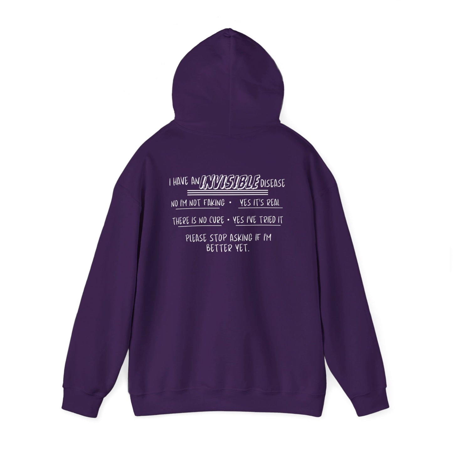 I'm An Invisible Warrior Heavy Blend™ Hooded Sweatshirt