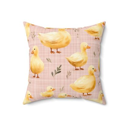 Ducky Daydream Throw Pillow