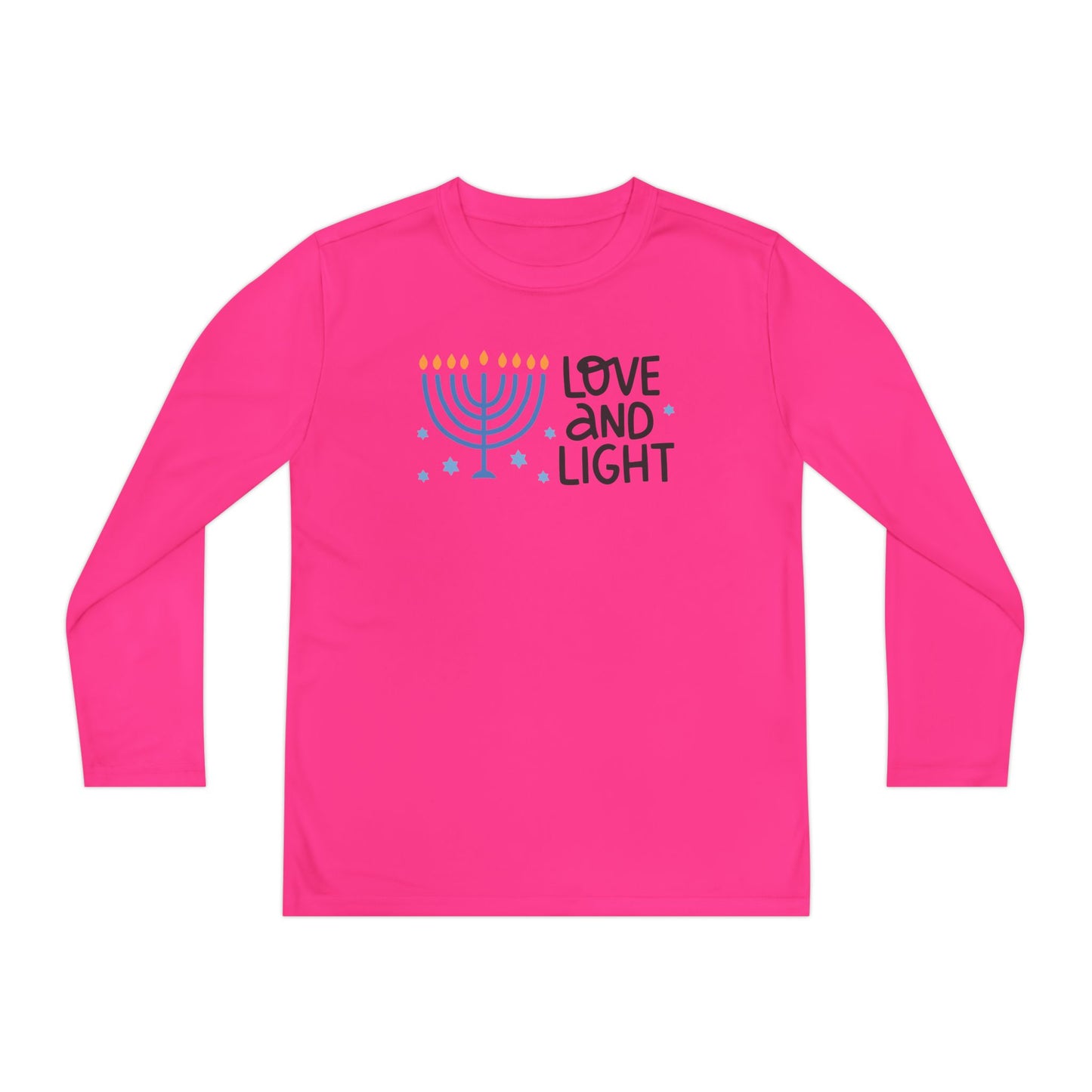 Hanukkah Love & Light Youth Long Sleeve Tee