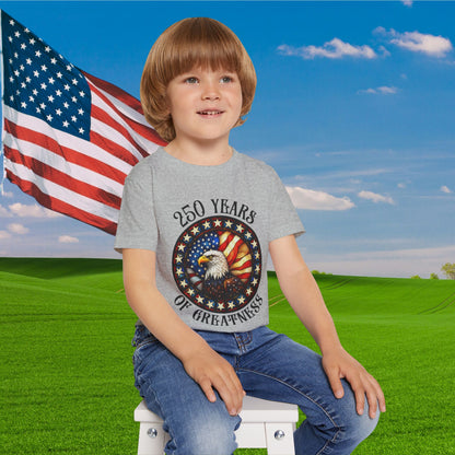 250 Years of Greatness (Stained Glass Eagle) Heavy Cotton™ Toddler T-shirt