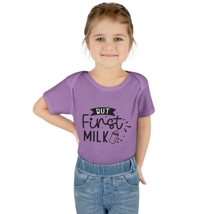 But First Milk Infant Baby Rib Bodysuit