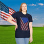American Flag w/State Names Adult T-Shirt