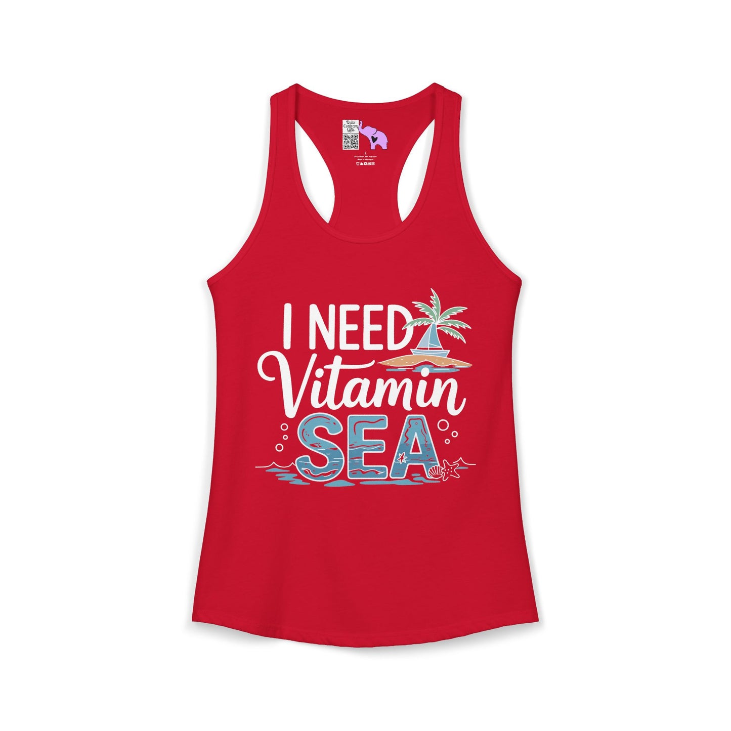 I Need Vitamin Sea (2) Women's Ideal Racerback Tank