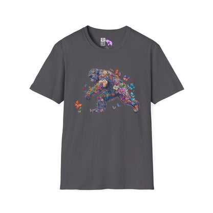 Flowers & Butterflies Bigfoot Adult T-shirt