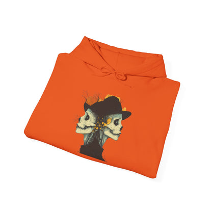 Creepy Skull Witches Heavy Blend™ Hooded Sweatshirt