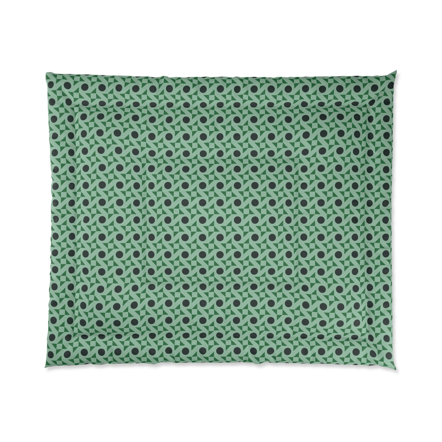 Emerald Pinwheels Basic Bedding Set