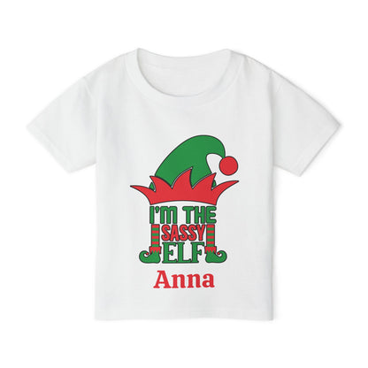 I'm The Sassy Elf Personalized Heavy Cotton™ Toddler T-shirt
