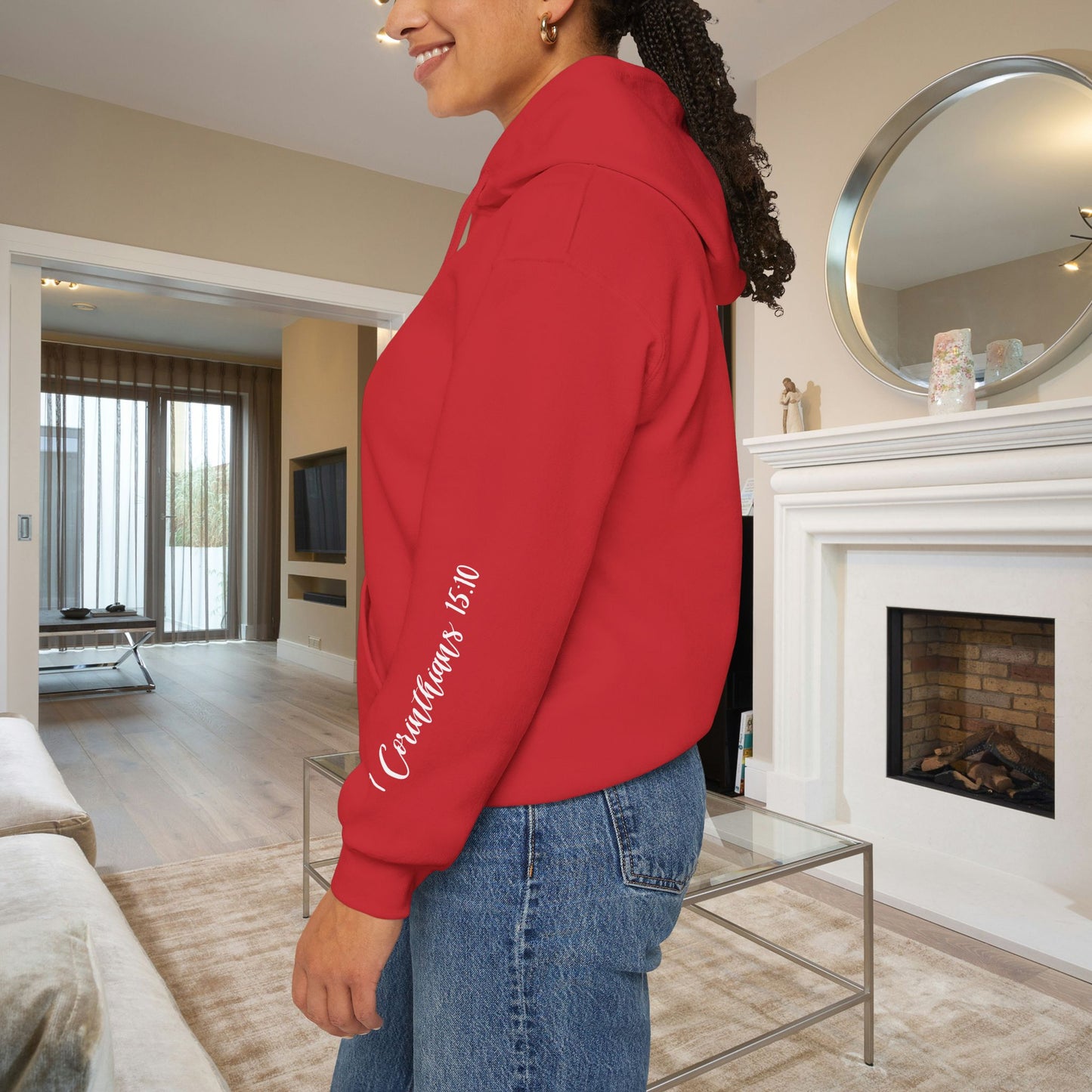 ""Try Jesus Not Me 1 Corinthians 15:10 Heavy Blend™ Hooded Sweatshirt