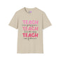 Teach Compassion, Kindness, Confidence Adult T-shirt