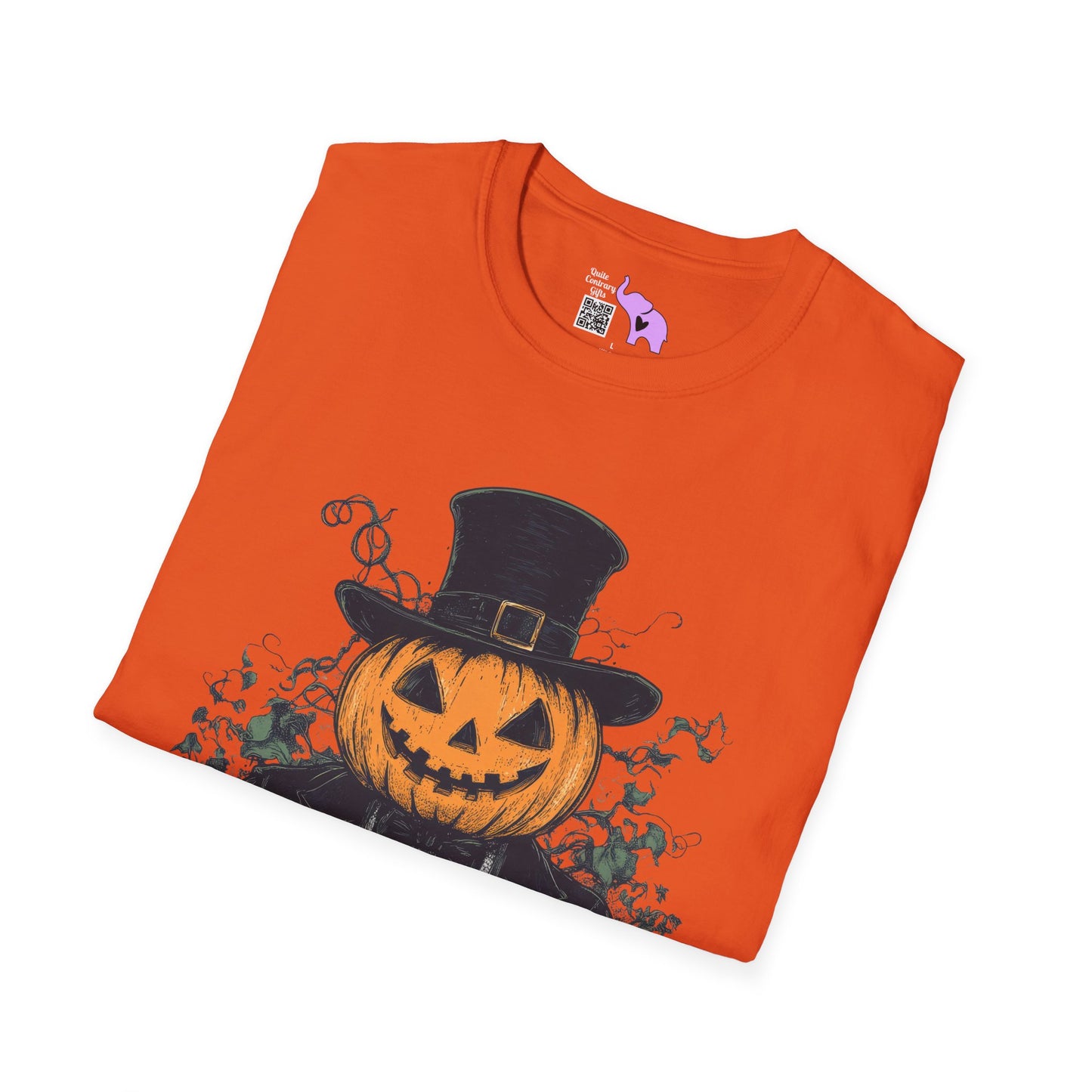 Halloween Pumpkin Man Adult T-shirt