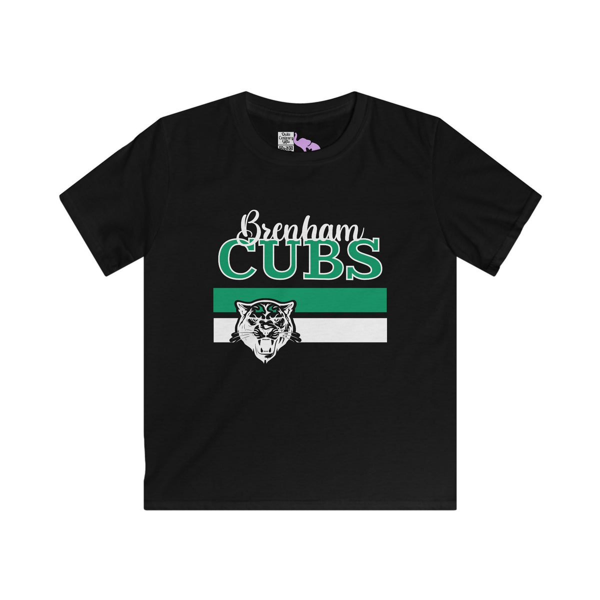 Brenham Cubs w/Mascot & Stripes Youth Softstyle Tee