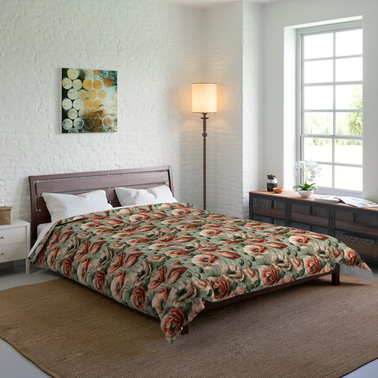 Blushing Poppy Basic Bedding Set