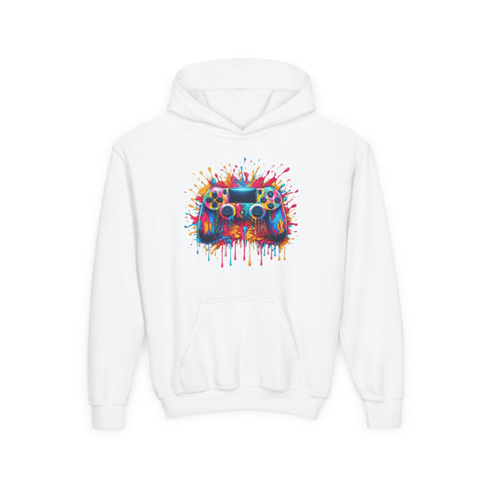 Colorful Game Controller Youth Hoodie