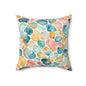 Ocean Pebble Drift Throw Pillow