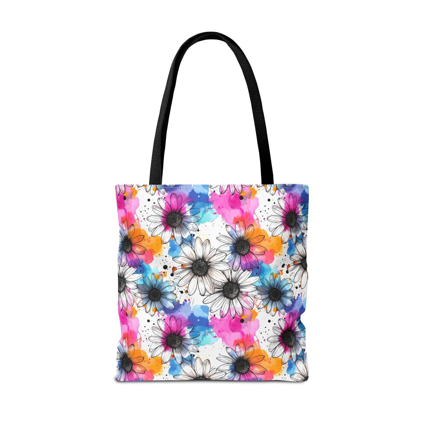 Watercolor Daisy Dream Canvas Tote Bag