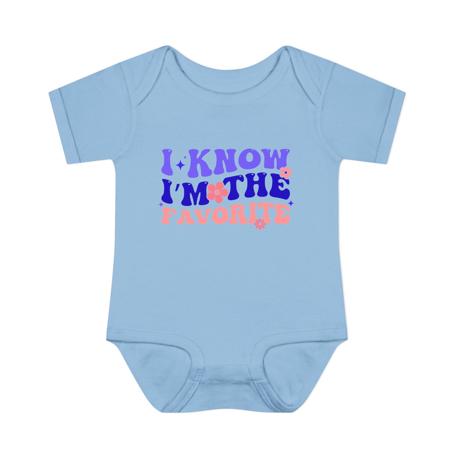I Know I'm The Favorite Infant Baby Rib Bodysuit