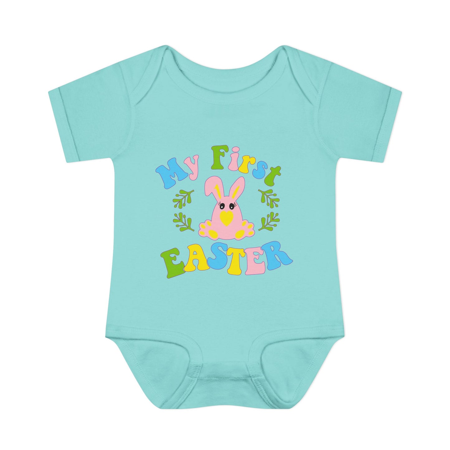 My First Easter (2) Infant Baby Rib Bodysuit