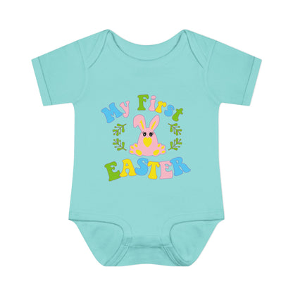My First Easter (2) Infant Baby Rib Bodysuit