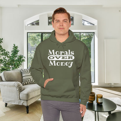 Morals Over Money Heavy Blend™ Hooded Sweatshirt