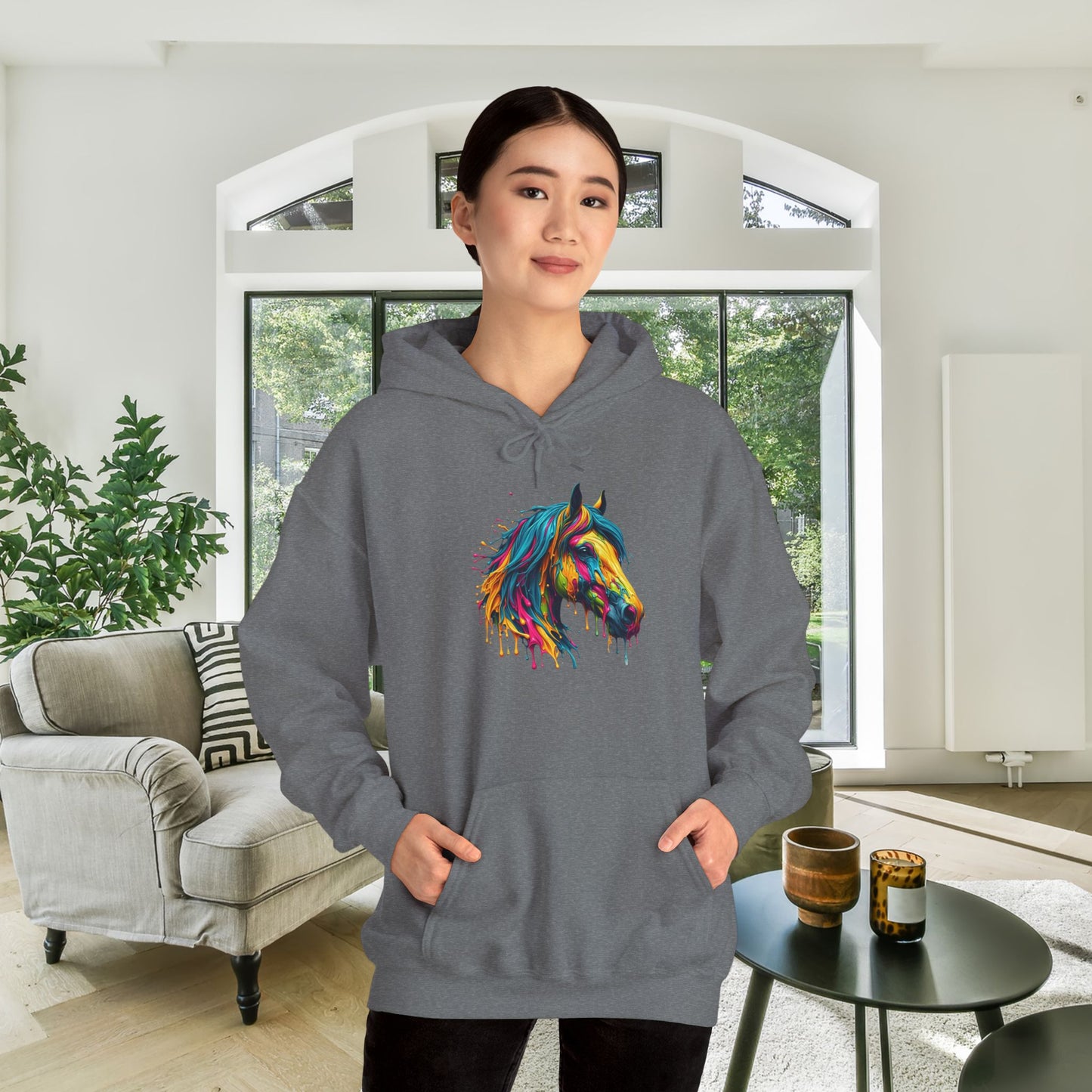 Colorful Horse Heavy Blend™ Hooded Sweatshirt