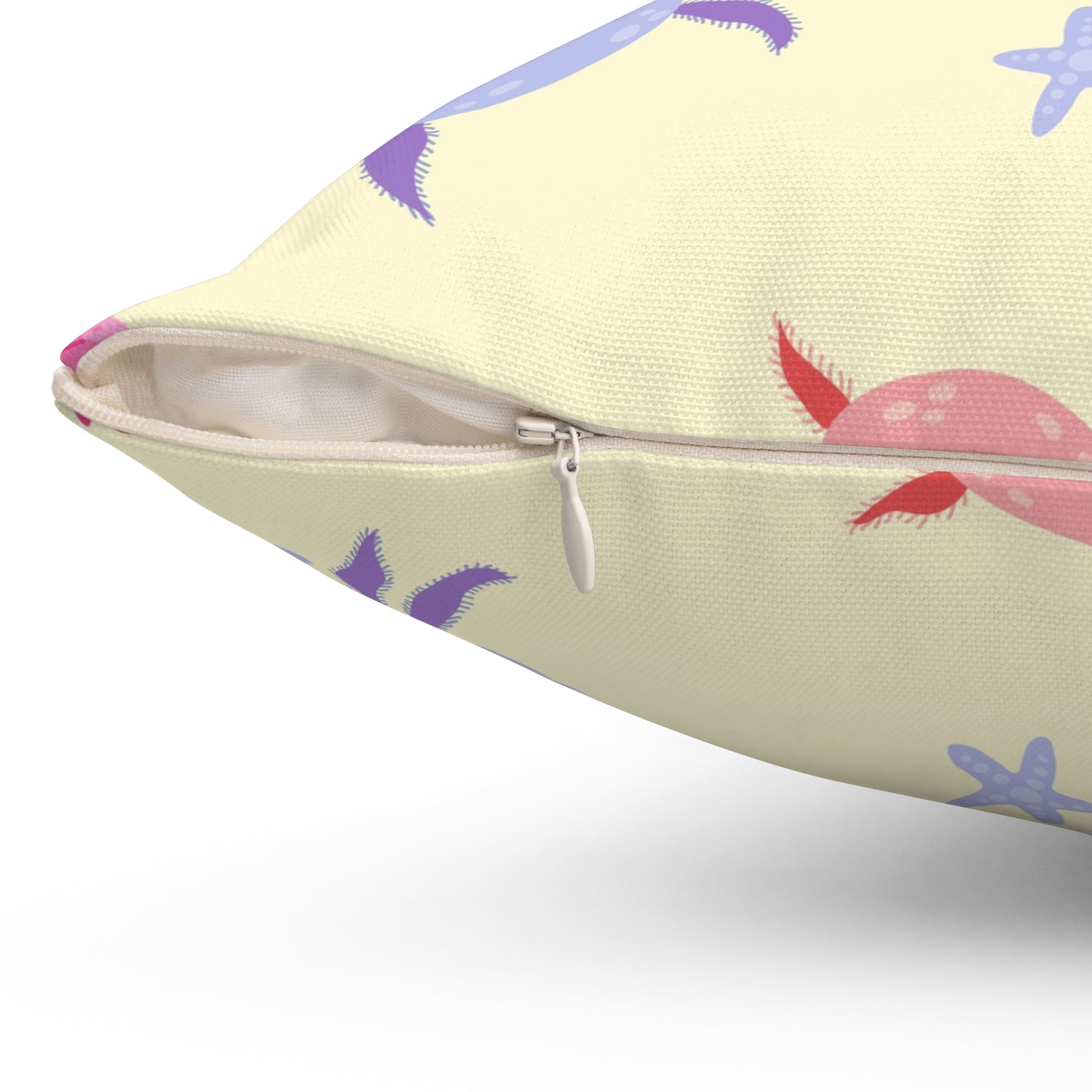 Happy Axos Throw Pillow