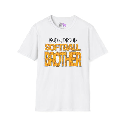 Loud & Proud Softball Brother Adult T-shirt