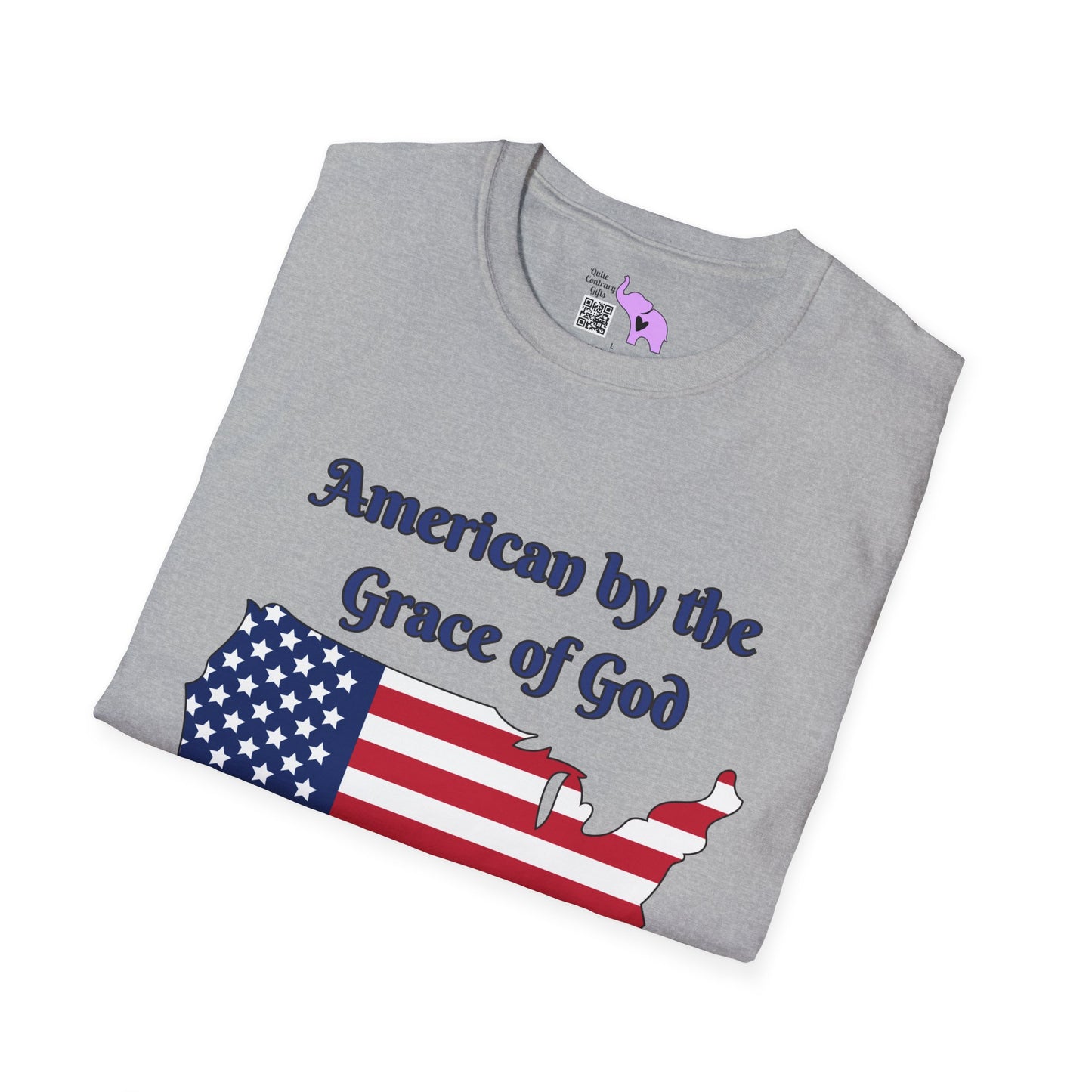 American by the Grace of God Texan by Luck T-shirt