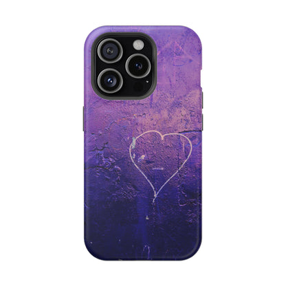 Purple Heart Wall MagSafe® Compatible Tough Case for iPhone